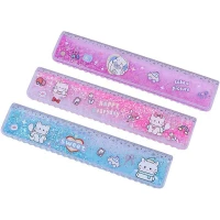 خط کش پلاستیکی طرح آکواریومی NO.200-8 20cm