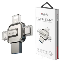 فلش 256 گیگ یسیدو Yesido FL15 OTG Type-C / Micro USB / Lightning USB3.0
