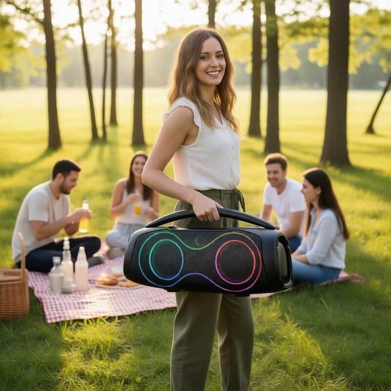 اسپیکر بلوتوثی مچر MR-580 + میکروفون و ریموت کنترل