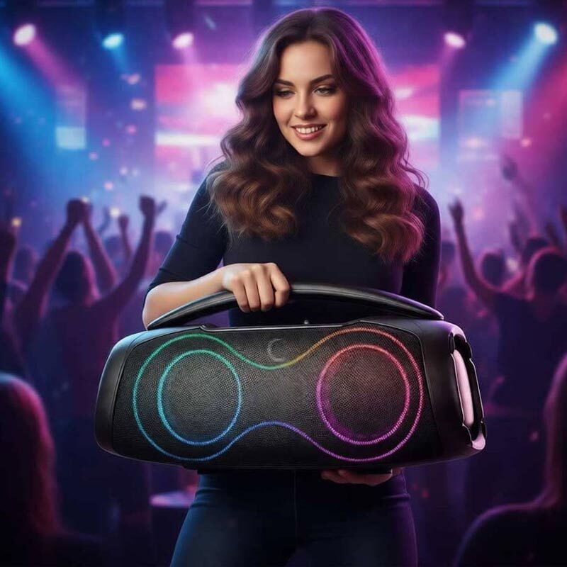 اسپیکر بلوتوثی مچر MR-580 + میکروفون و ریموت کنترل