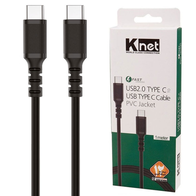 کابل دو سر تایپ سی فست شارژ کی نت K-C505 طول 1 متر