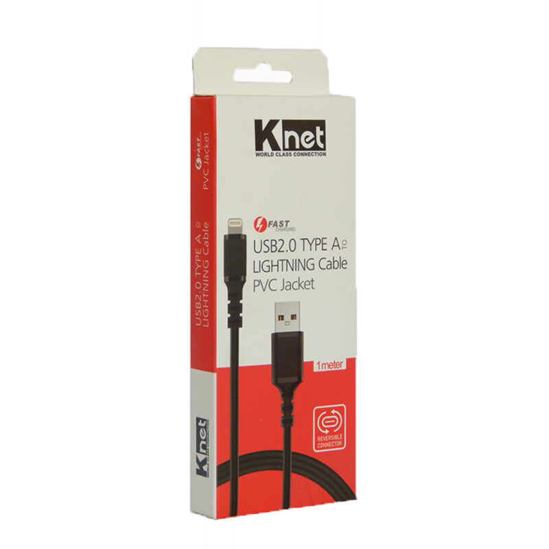 کابل لایتنینگ فست شارژ کی نت K-C530 طول 1 متر