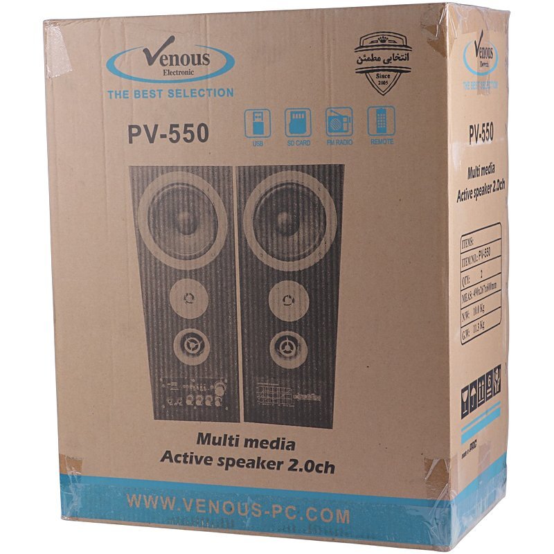 اسپیکر خانگی ایستاده Venous PV-550 + ریموت کنترل
