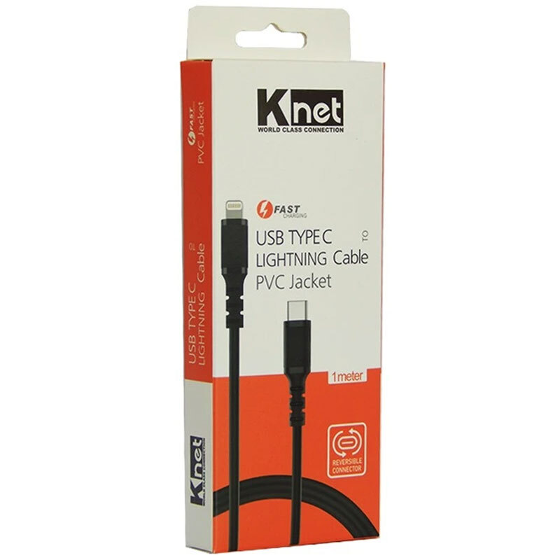 کابل تایپ سی به لایتنینگ فست شارژ کی نت K-C522 طول 1 متر