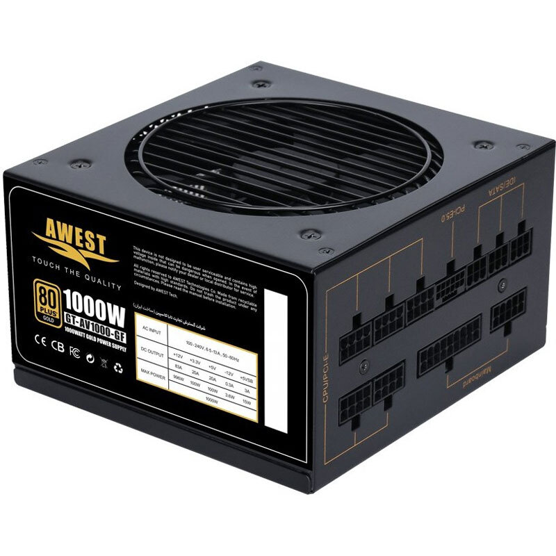 پاور ماژولار 1000 وات اوست Awest GT-AV1000-GF Gold