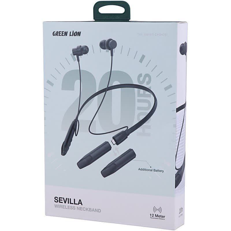 هندزفری بلوتوثی گردنی گرین لاین Sevilla GL-NB6 GNSVNBNDBK