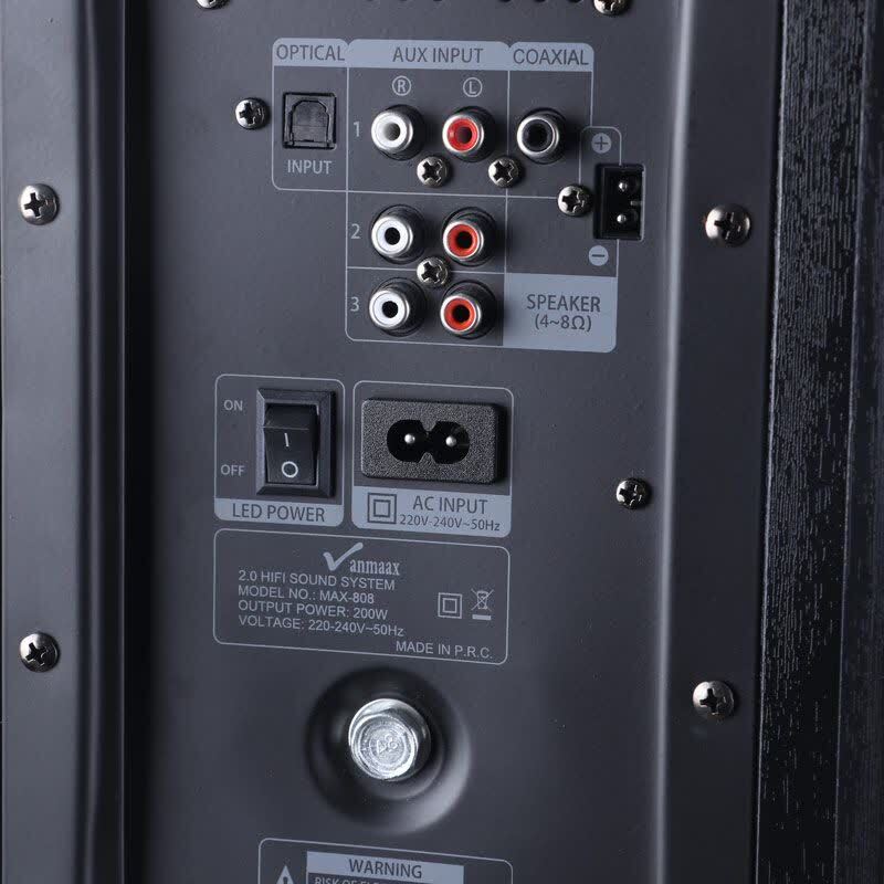 اسپیکر خانگی ایستاده Vanmaax MAX-808 + میکروفون و ریموت کنترل