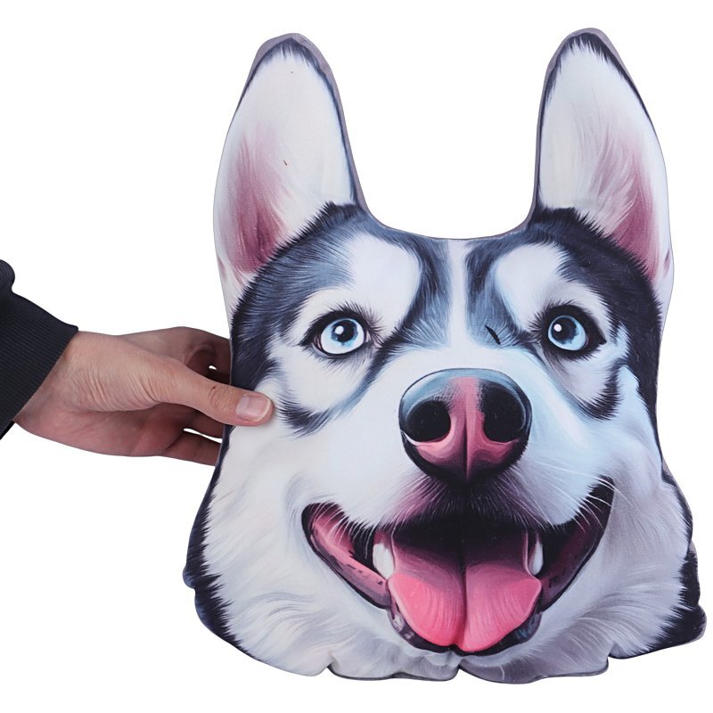 کوسن 3D طرح سگ هاسکی