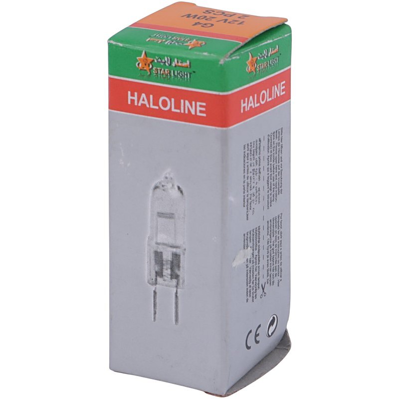 لامپ هالوژن 20 وات استار لایت پایه G4 بسته 2 عددی