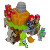 اکشن فیگور ماینکرافت طرح استخر کد 1812 بسته 6 عددی