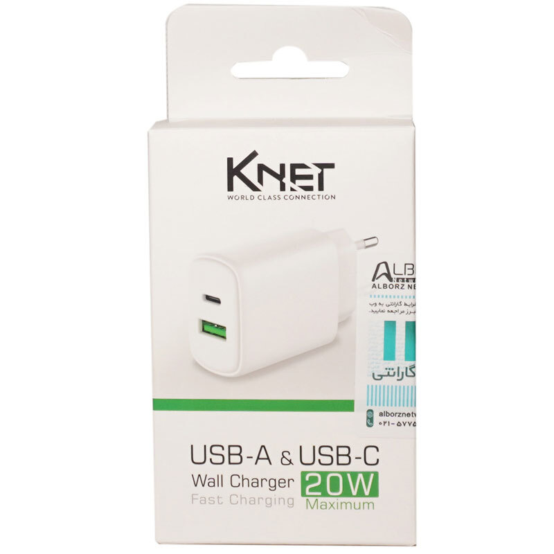 شارژر دیواری 20 وات کی نت K-F21 3A
