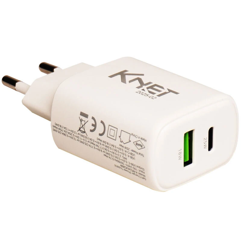 شارژر دیواری 25 وات کی نت K-F22 3A