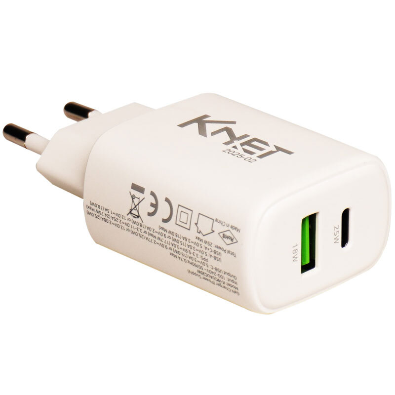 شارژر دیواری 25 وات کی نت K-F22 3A