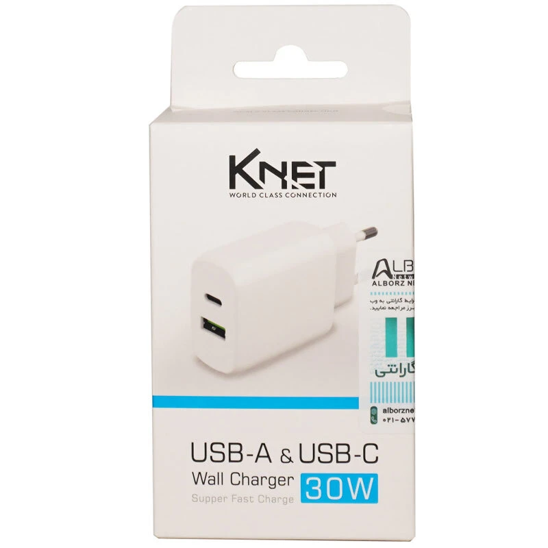 شارژر دیواری 30 وات کی نت K-F23 3A