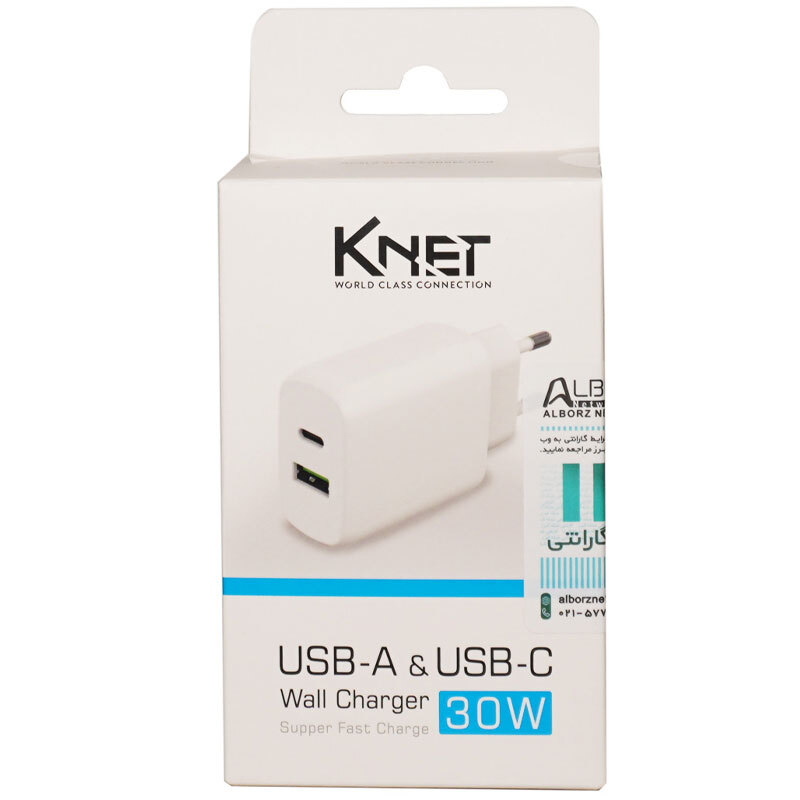 شارژر دیواری 30 وات کی نت K-F23 3A