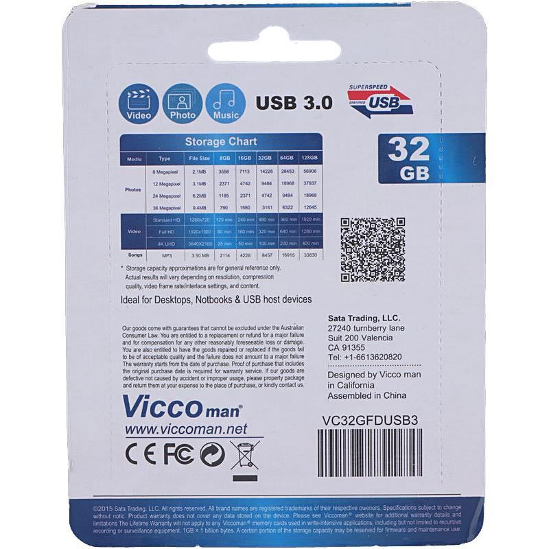 فلش 32 گیگ ویکومن Vicco Man VC340 USB3.0