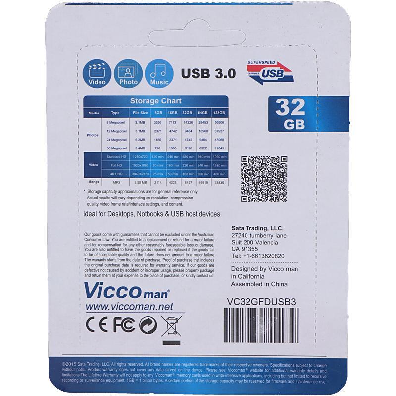 فلش 32 گیگ ویکومن Vicco Man VC346 USB3.0