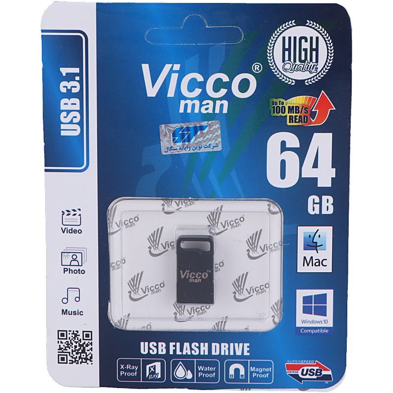 فلش 64 گیگ ویکومن Vicco Man VC378 USB3.1