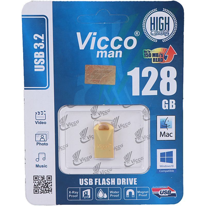 فلش 128 گیگ ویکومن Vicco Man VC300 USB3.2