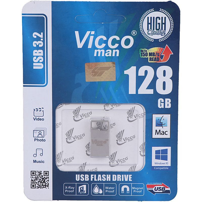 فلش 128 گیگ ویکومن Vicco Man VC378 USB3.2