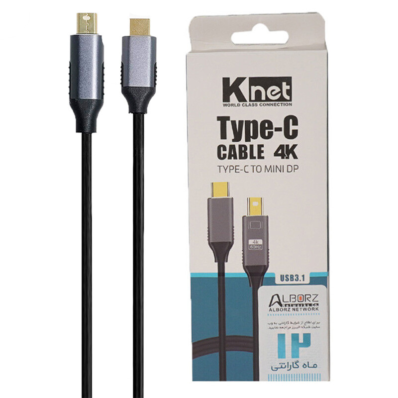کابل تبدیل Type-C به Mini Display کی نت K-CO10 طول 1.8 متر