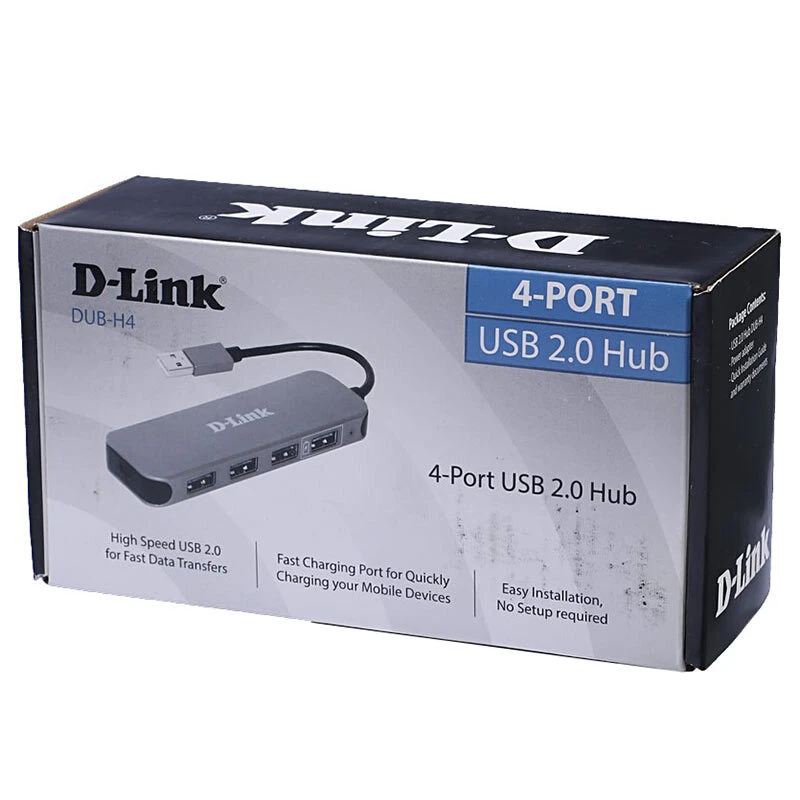هاب 4 پورت USB دی لینک DUB-H4