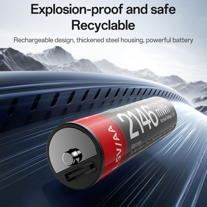 باتری چهارتایی قلمی شارژی Yesido YP88 AA 1430mAh