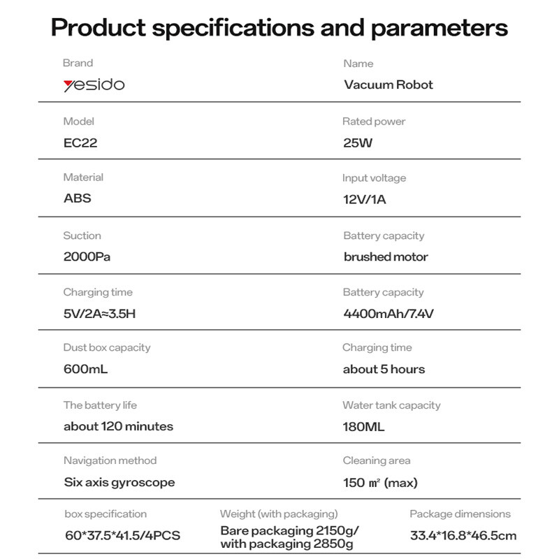 جارو هوشمند رباتیک یسیدو EC22