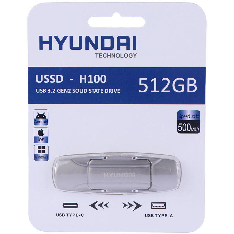 حافظه اکسترنال SSD هیوندای Hyundai H100 512GB