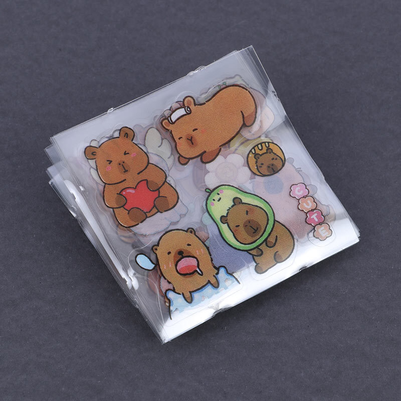 برچسب عروسکی شفاف طرح کاپی بارا CYK-801 بسته 96 عددی