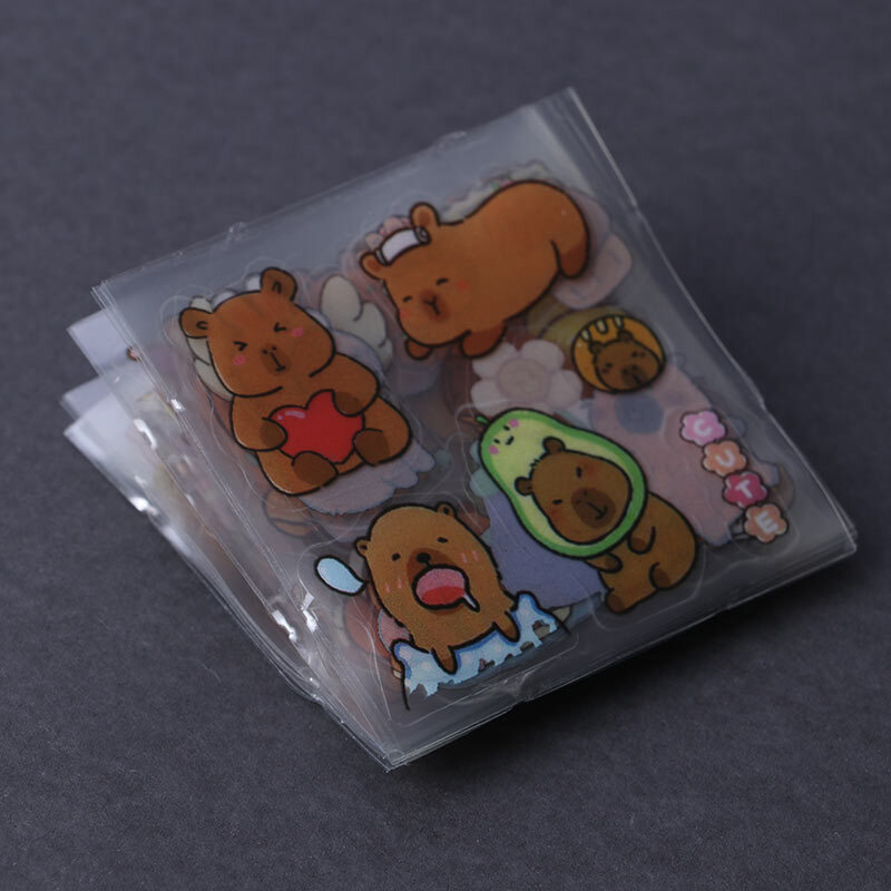 برچسب عروسکی شفاف طرح کاپی بارا CYK-801 بسته 96 عددی