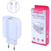 شارژر دیواری 10.5 وات تسکو TTC 48 2.1A + کابل تایپ سی