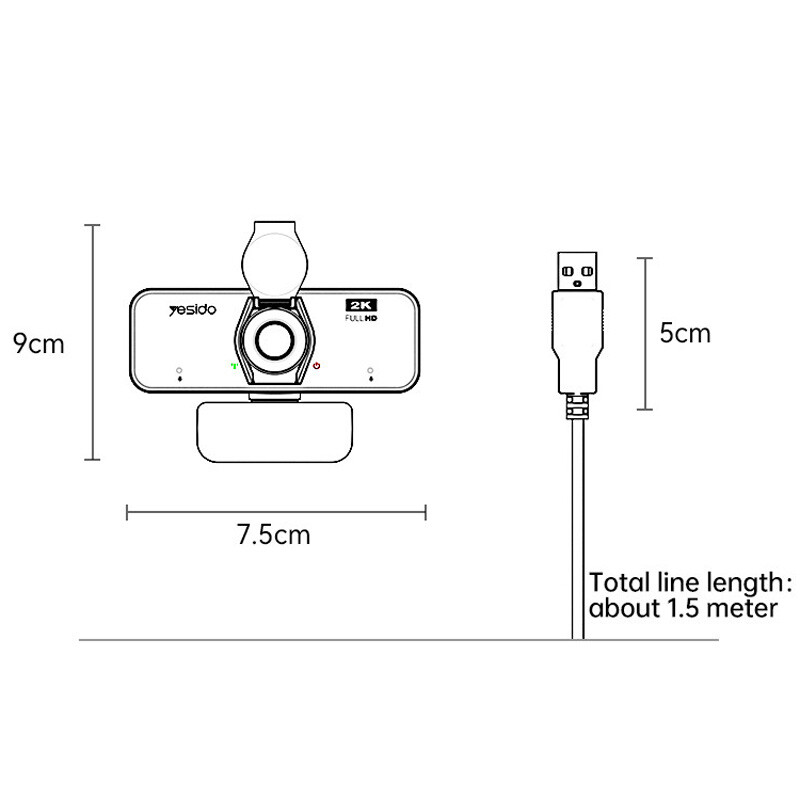 وب کم Yesido KM14 2K