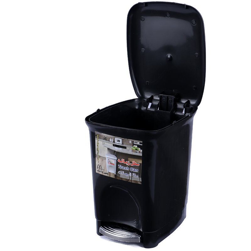 سطل زباله پدالی منصور پلاستیک سایز کوچک