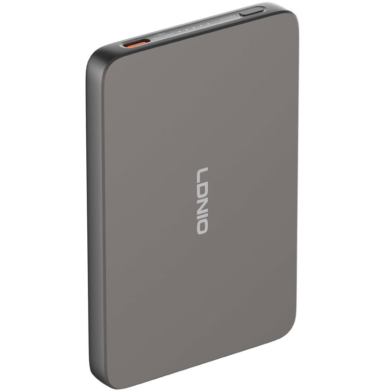 پاور بانک بی سیم فست شارژ الدینیو PQ28 QC3.0 PD 20W ظرفیت 5000 میلی آمپر ساعت