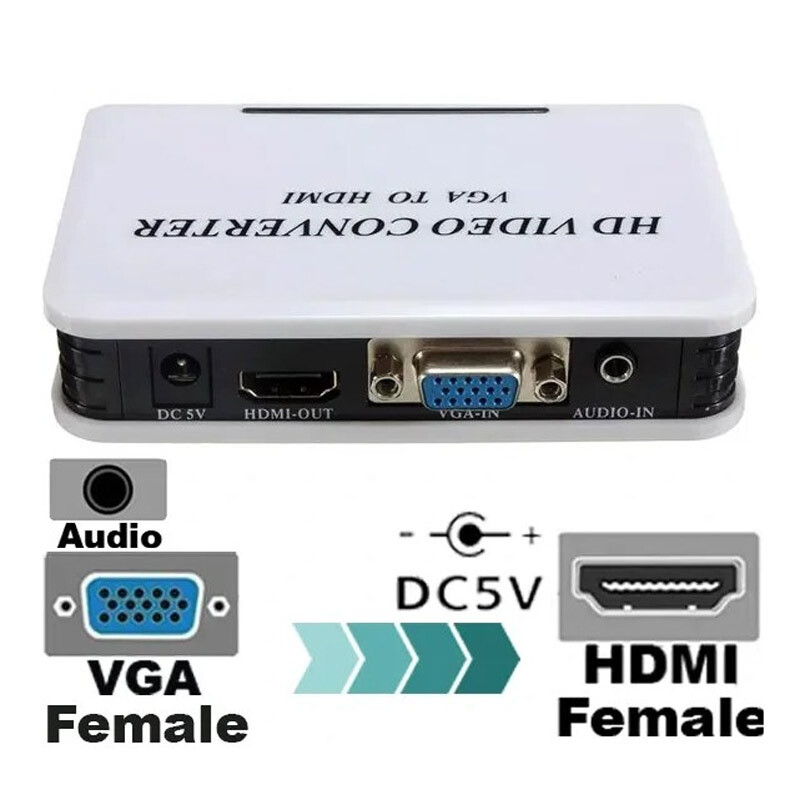 تبدیل VGA به HDMI کی نت K-CO70