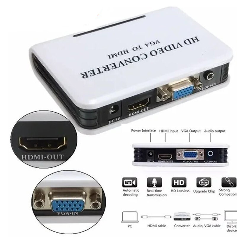 تبدیل VGA به HDMI کی نت K-CO70