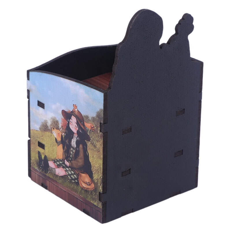 مینی فایل کشویی چوبی پارسام طرح دختر جنگل