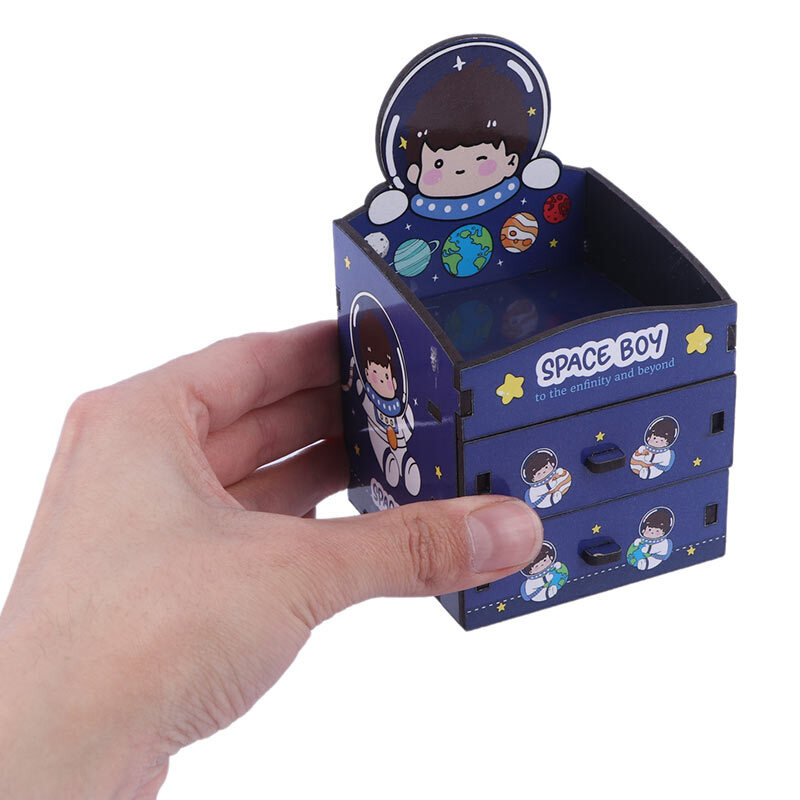 مینی فایل کشویی چوبی پارسام طرح فضانورد