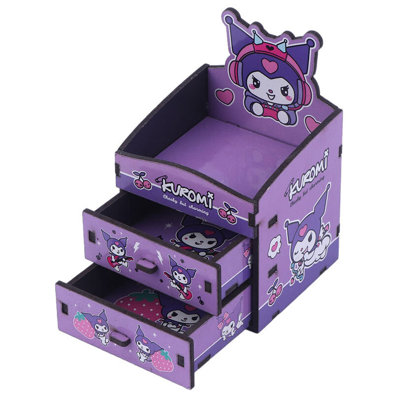 مینی فایل کشویی چوبی پارسام طرح کرومی