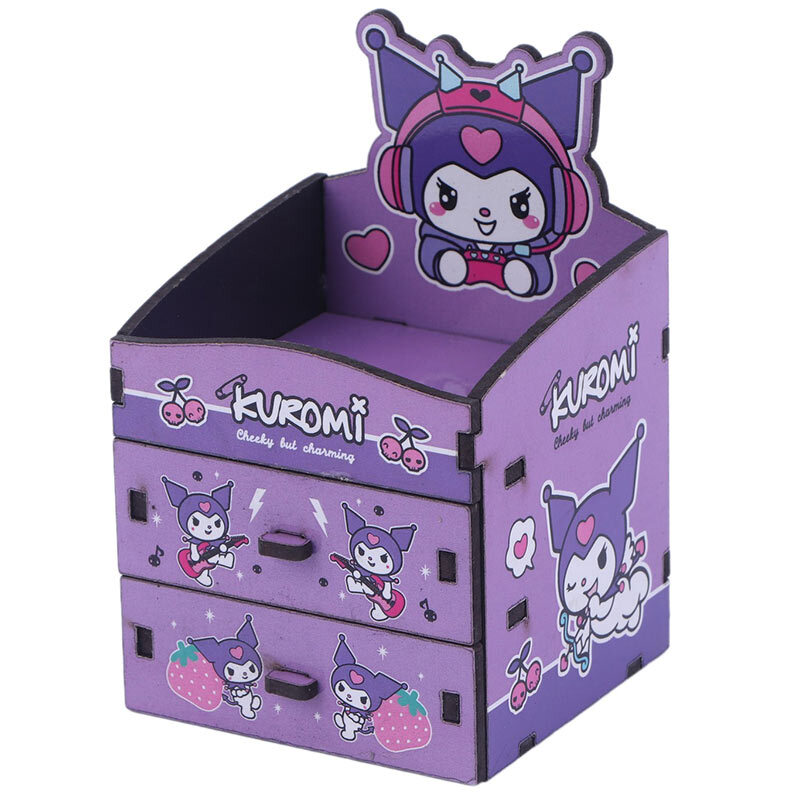 مینی فایل کشویی چوبی پارسام طرح کرومی