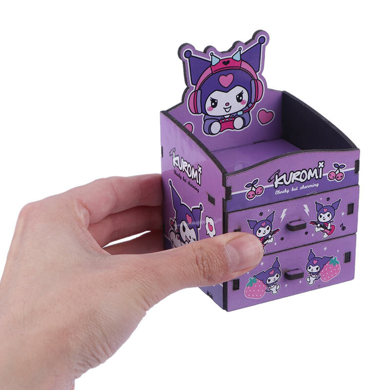 مینی فایل کشویی چوبی پارسام طرح کرومی