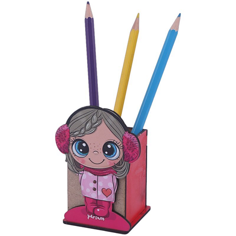 جاقلمی پارسام طرح دختر لباس صورتی