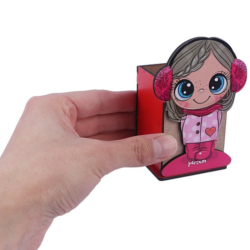 جاقلمی پارسام طرح دختر لباس صورتی