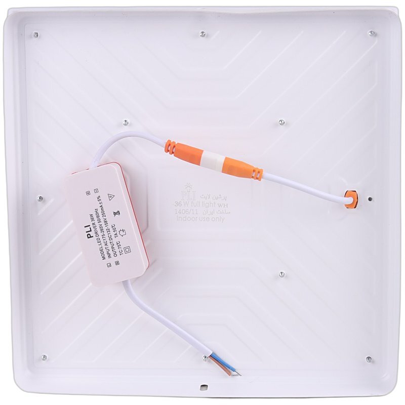 پنل تمام نور روکار مربع 36 وات پرشین لایت ایران Arya