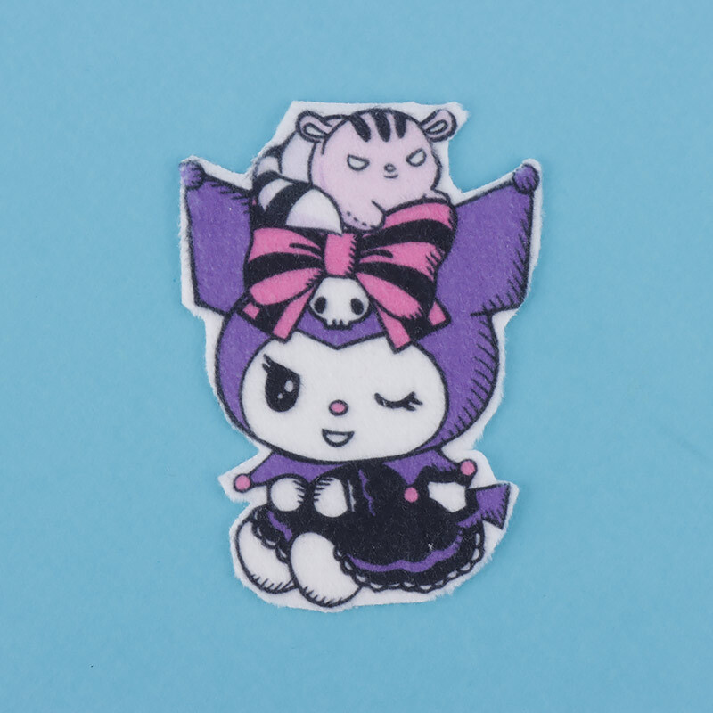 برچسب کارتونی پارچه ای طرح کرومی بسته 6 عددی