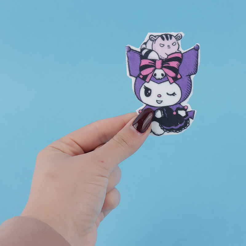 برچسب کارتونی پارچه ای طرح کرومی بسته 6 عددی