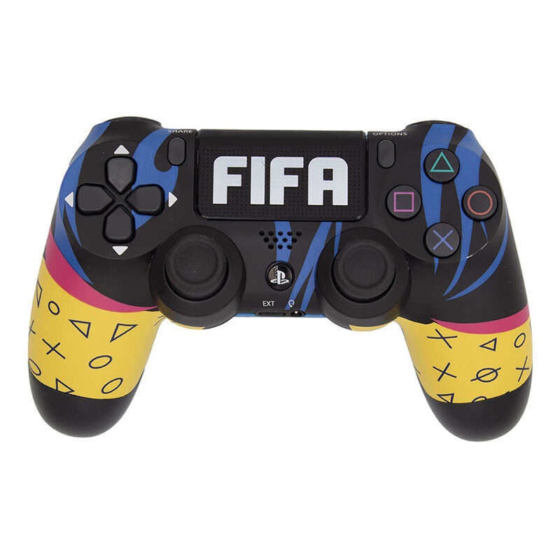 دسته بازی بی سیم SONY PlayStation 4 DualShock 4 High Copy طرح FIFA کد 6