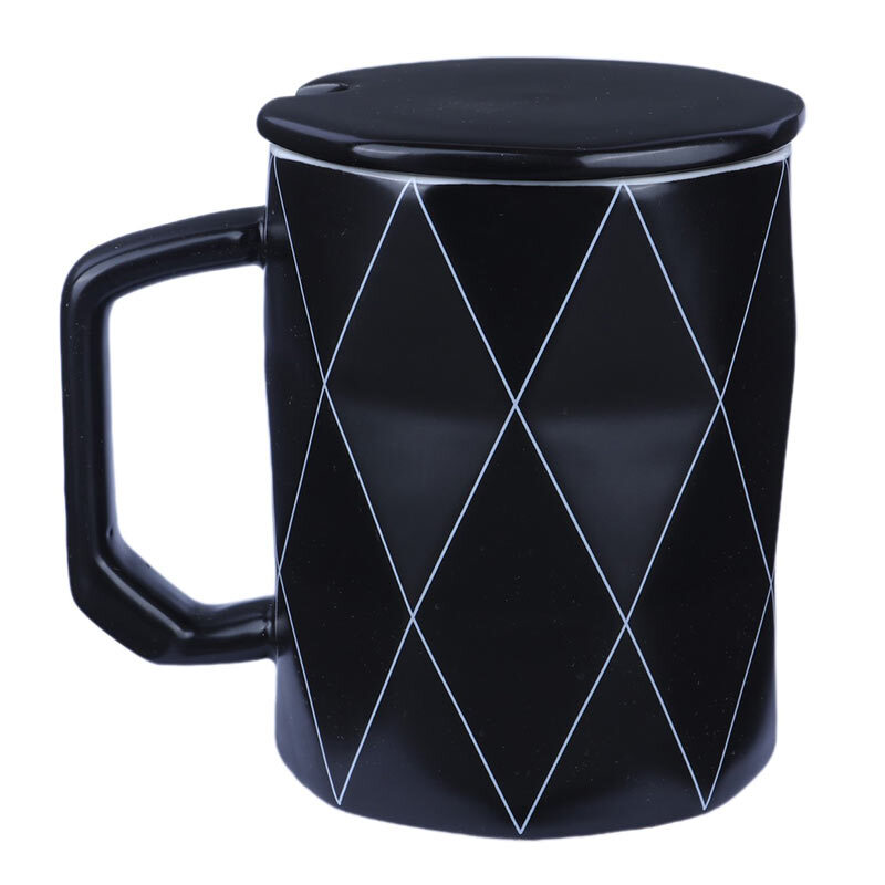 ماگ سرامیکی لوزی درب دار کد 03801016