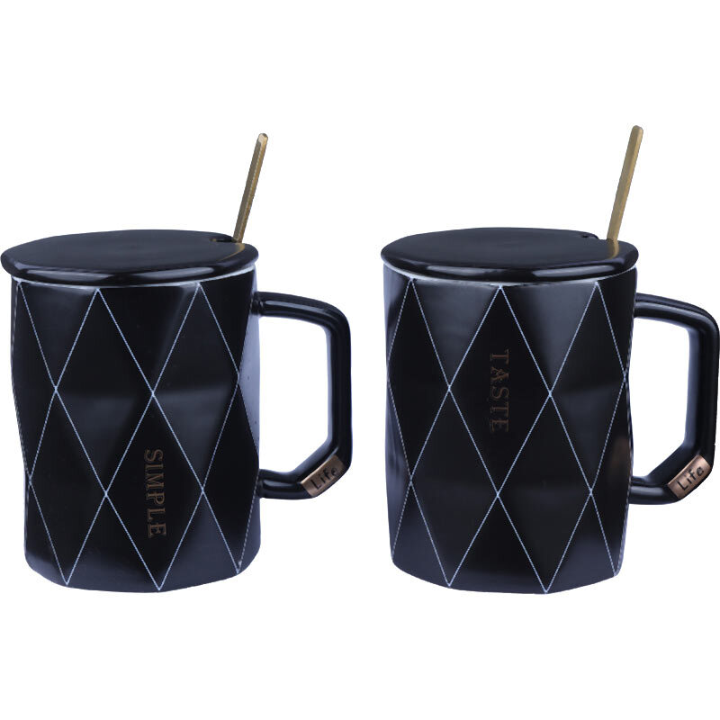 ماگ سرامیکی لوزی درب دار کد 03801016